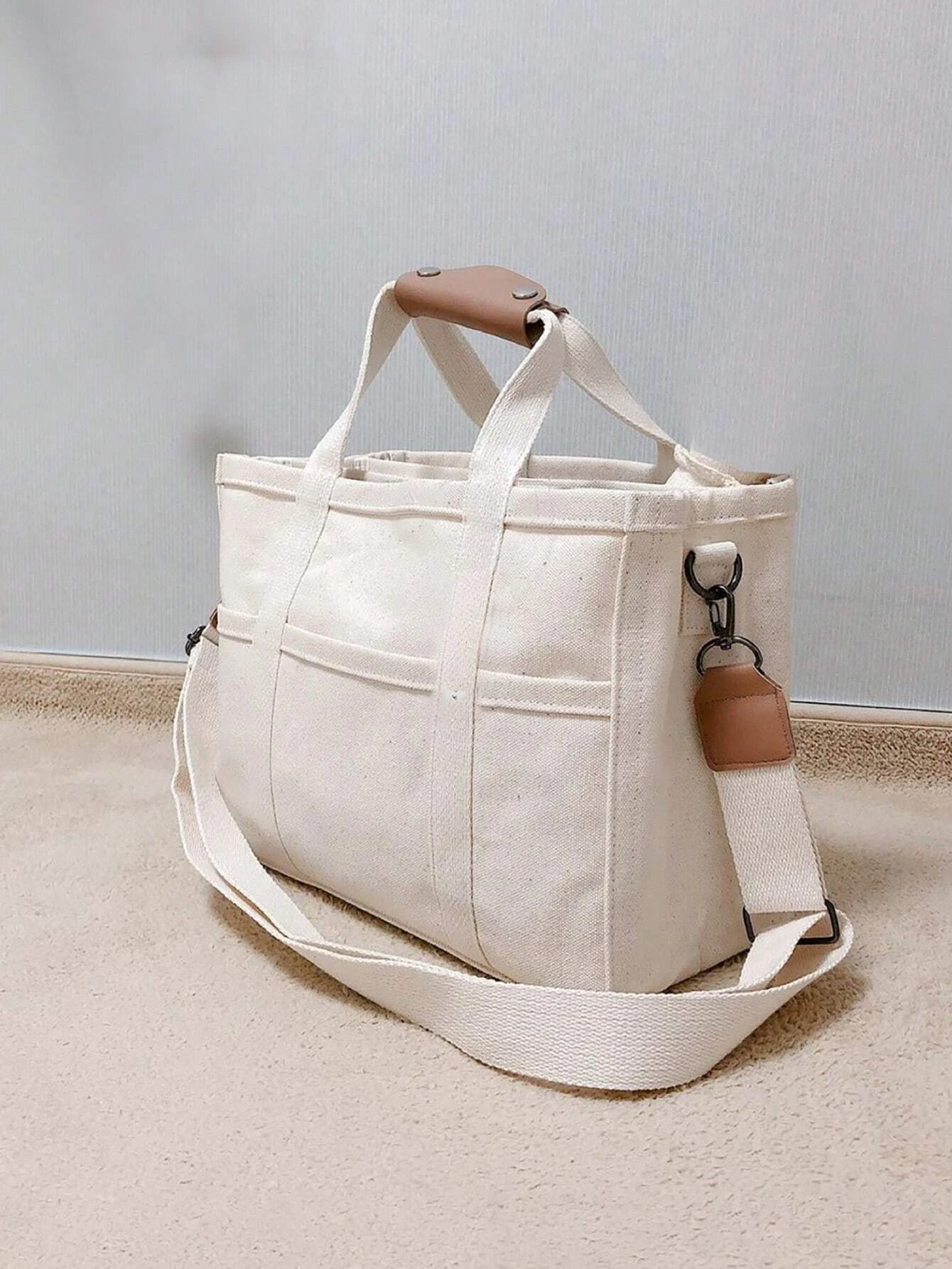 Shopper Bag Multi-Pocket Casual