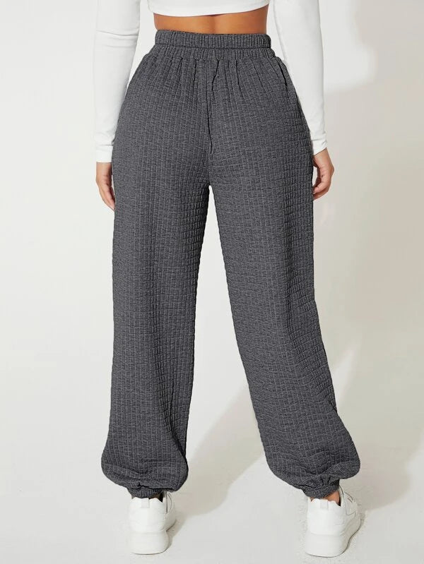 Patched Detail Slant Pocket Sweatpants