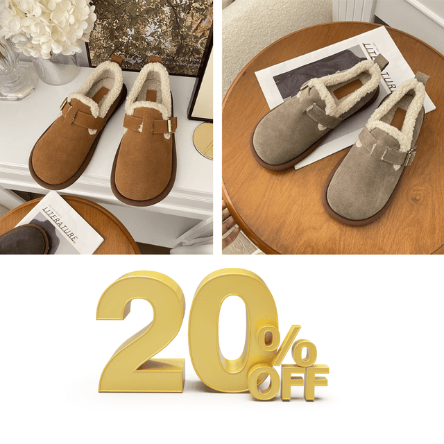 Plush Round Toe Slip-On Flats