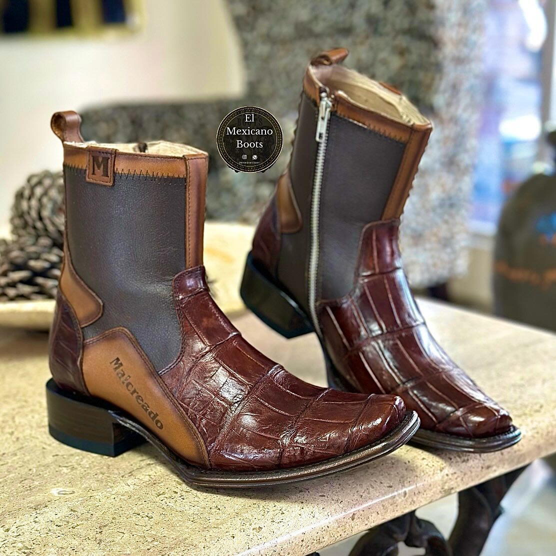 Mexican Handmade Cowhide Boots