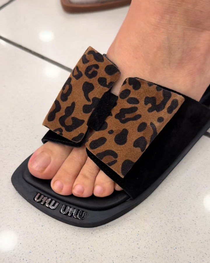 Platform Leather slippers