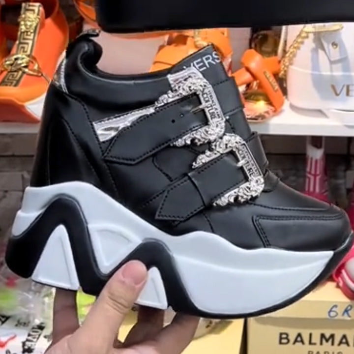 Women's stylish sneaker on a thick sole