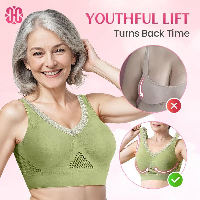 Pure Cotton Buttonless Comfy Lifting Shaping Bra
