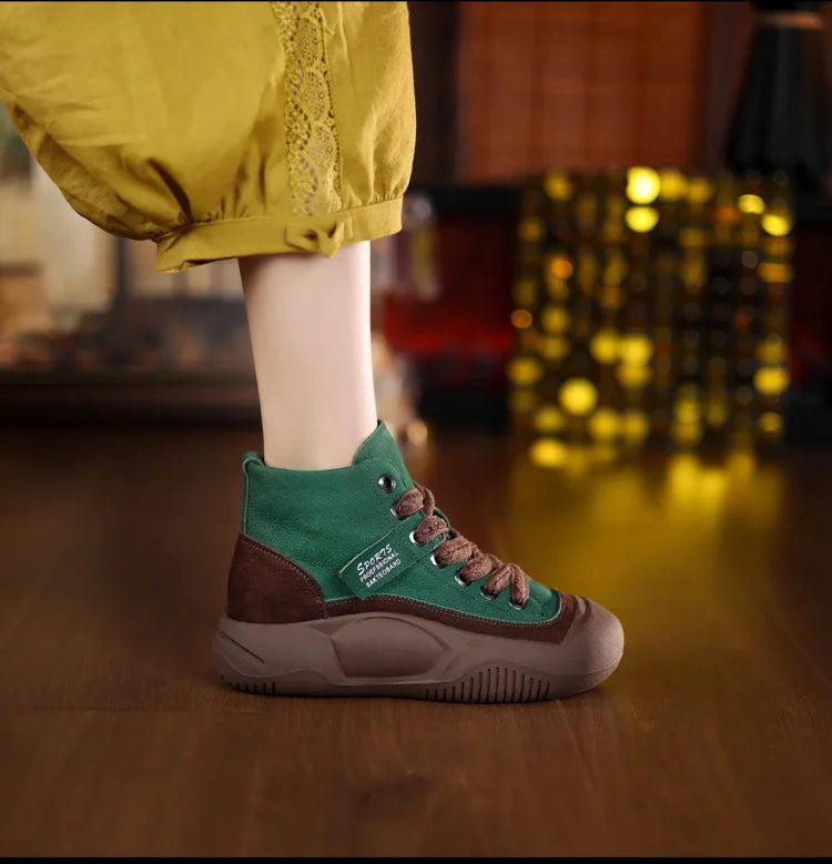 Thick Sole High Top Martin Boots