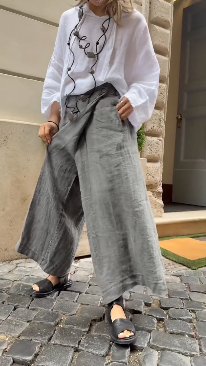 linen imitation culottes