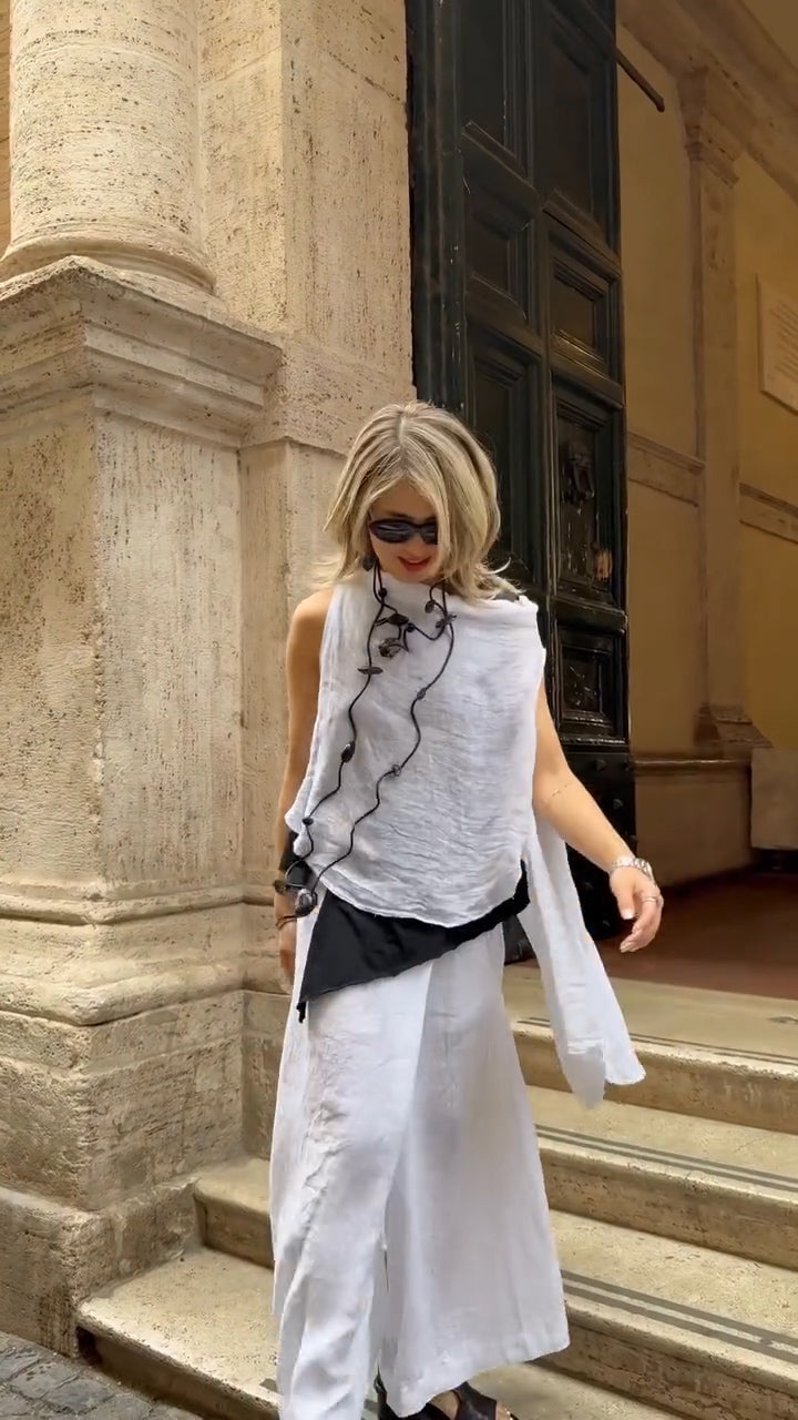 linen imitation culottes