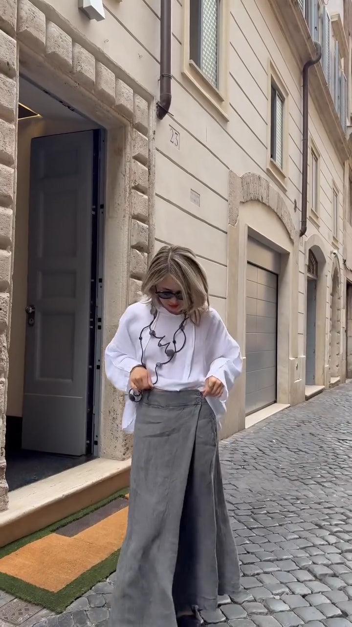 linen imitation culottes