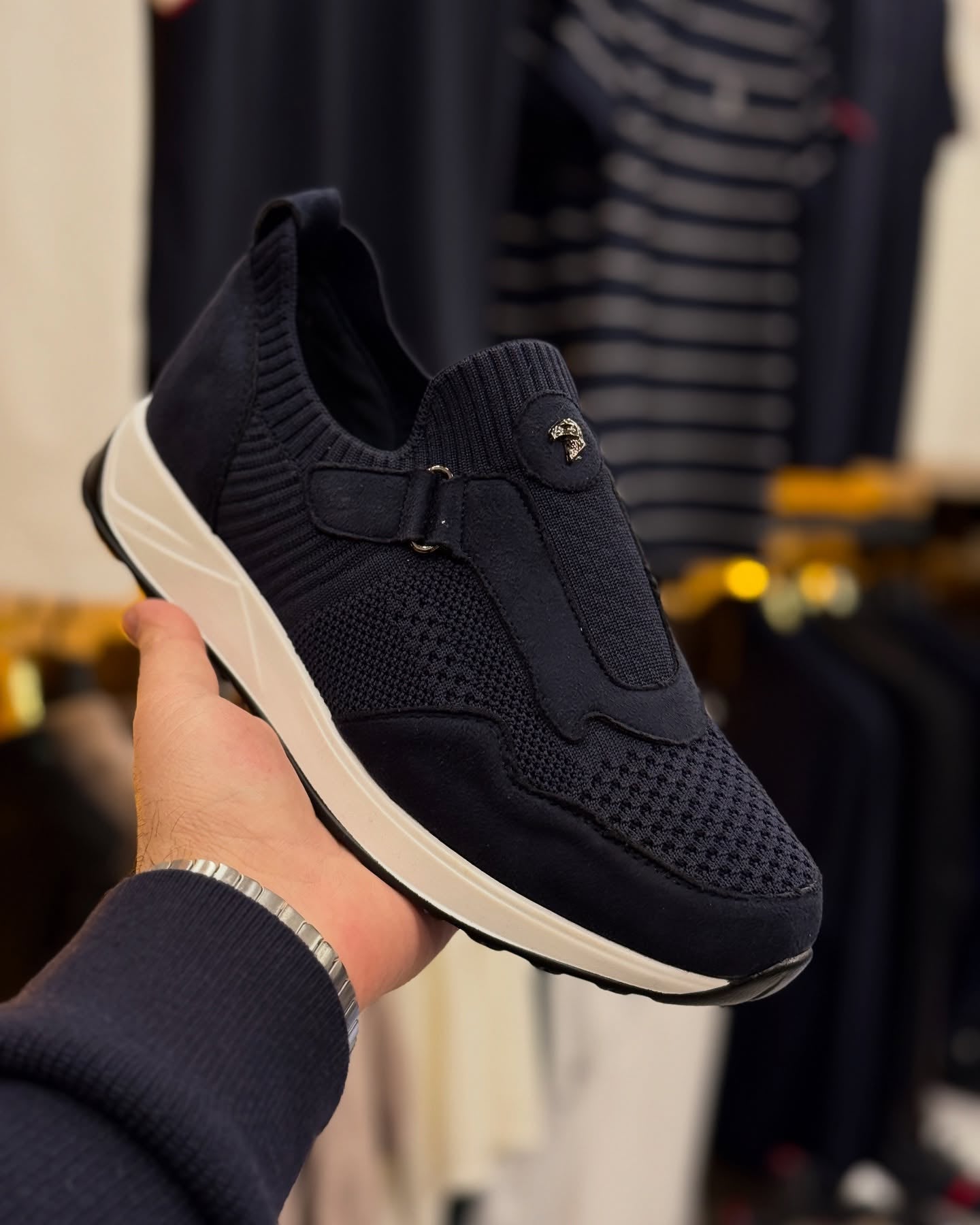 Breathable Tech Runner Suede Sneakers