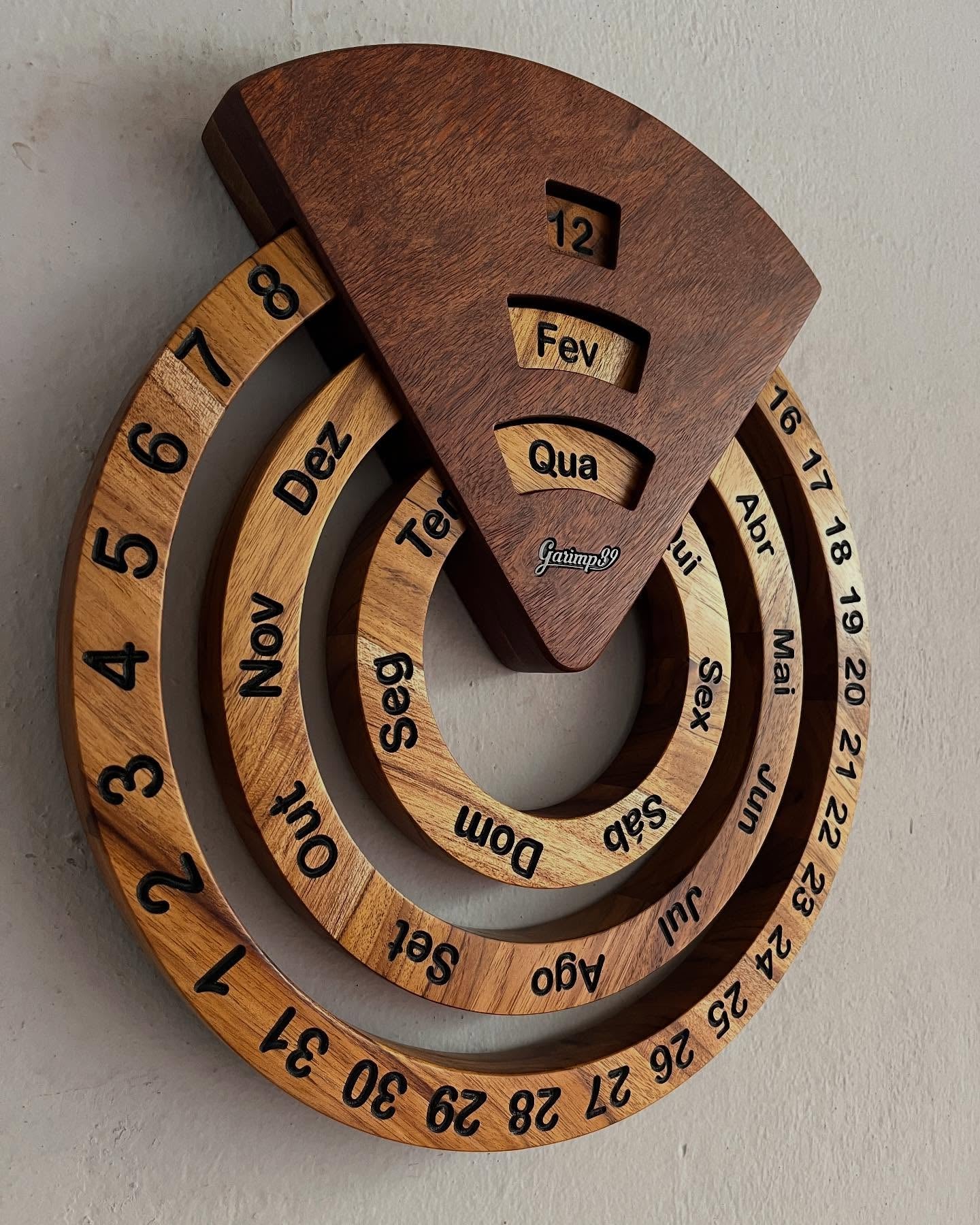 Perpetual Calendar - Teak