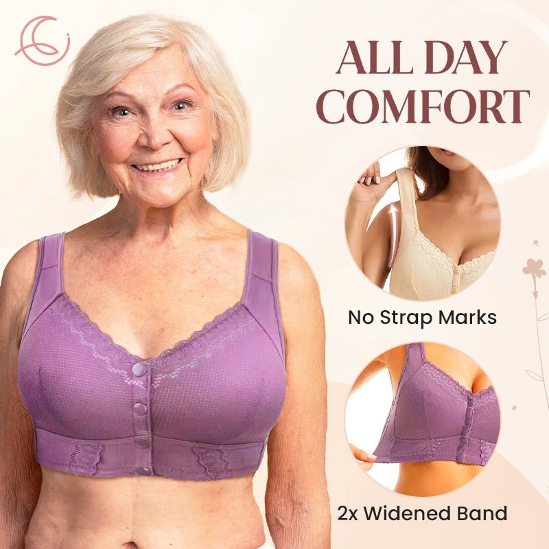 New Front Closure Breathable Bra for Seniors
