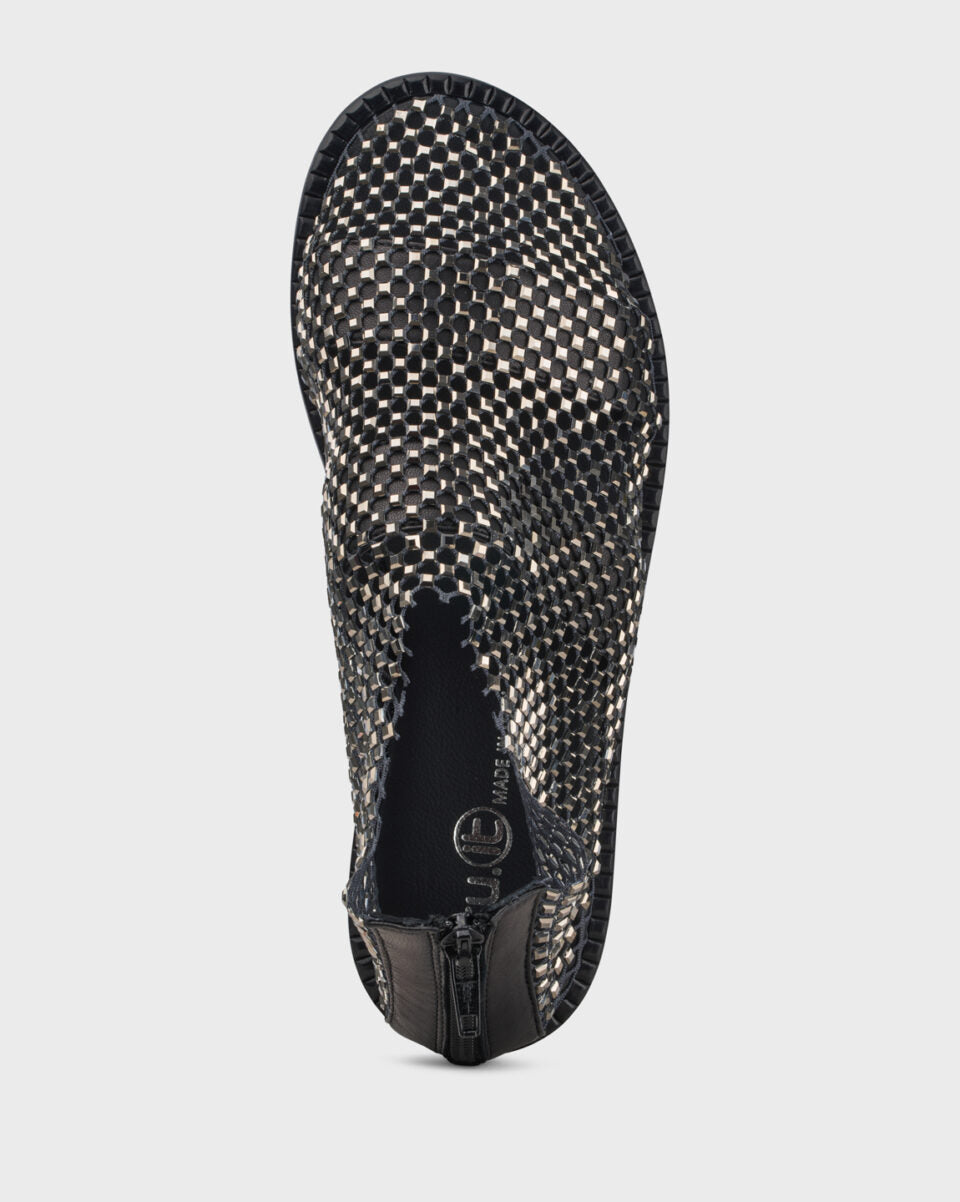Tan mesh sandals