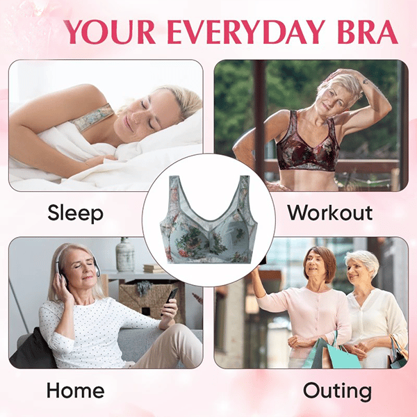 Super gather bra | Ice Silk Lace Cooling Comfort Bra