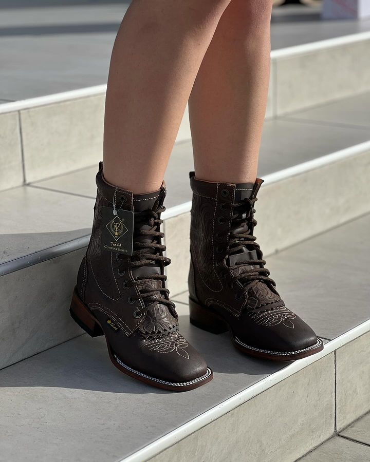 Handcrafted Embroidery Harness Boots