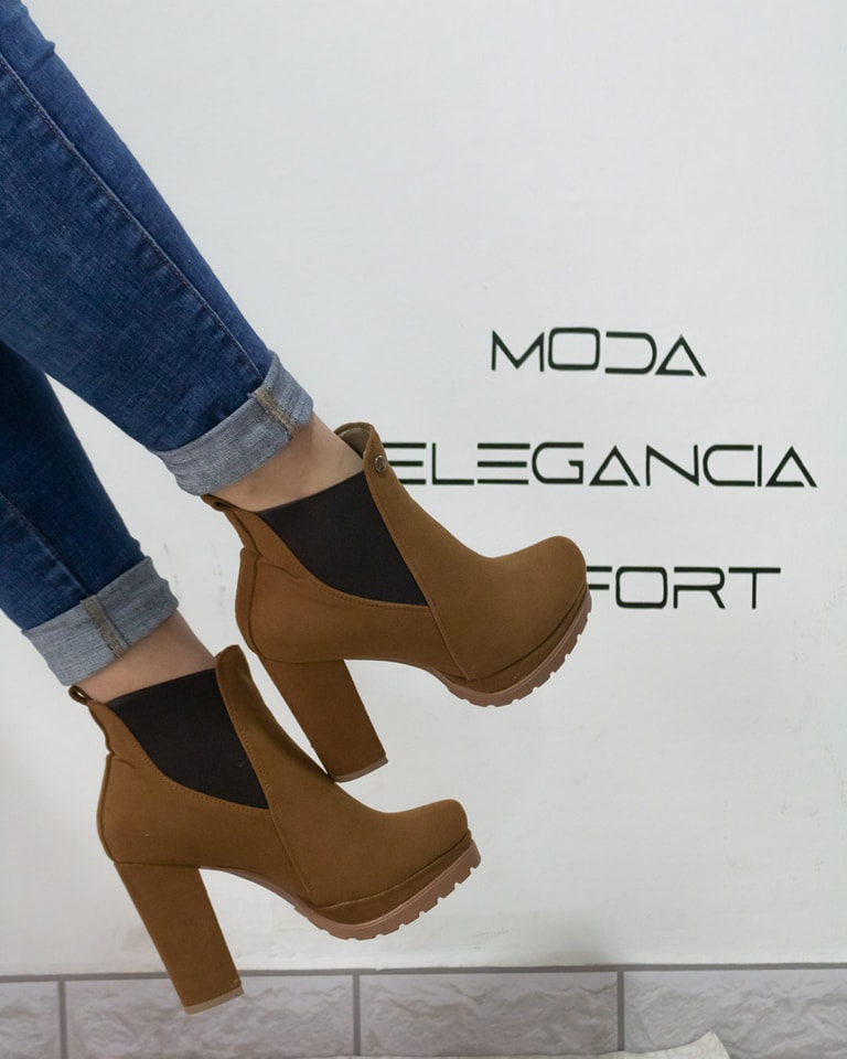 Suede Peep Toe Nude Boots