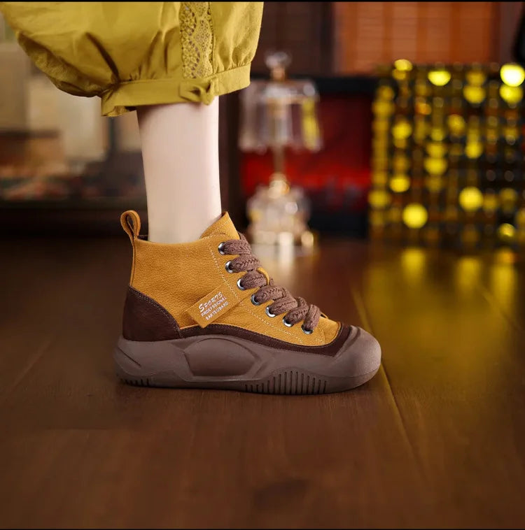 Thick Sole High Top Martin Boots