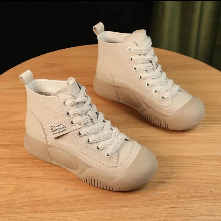 Thick Sole High Top Martin Boots