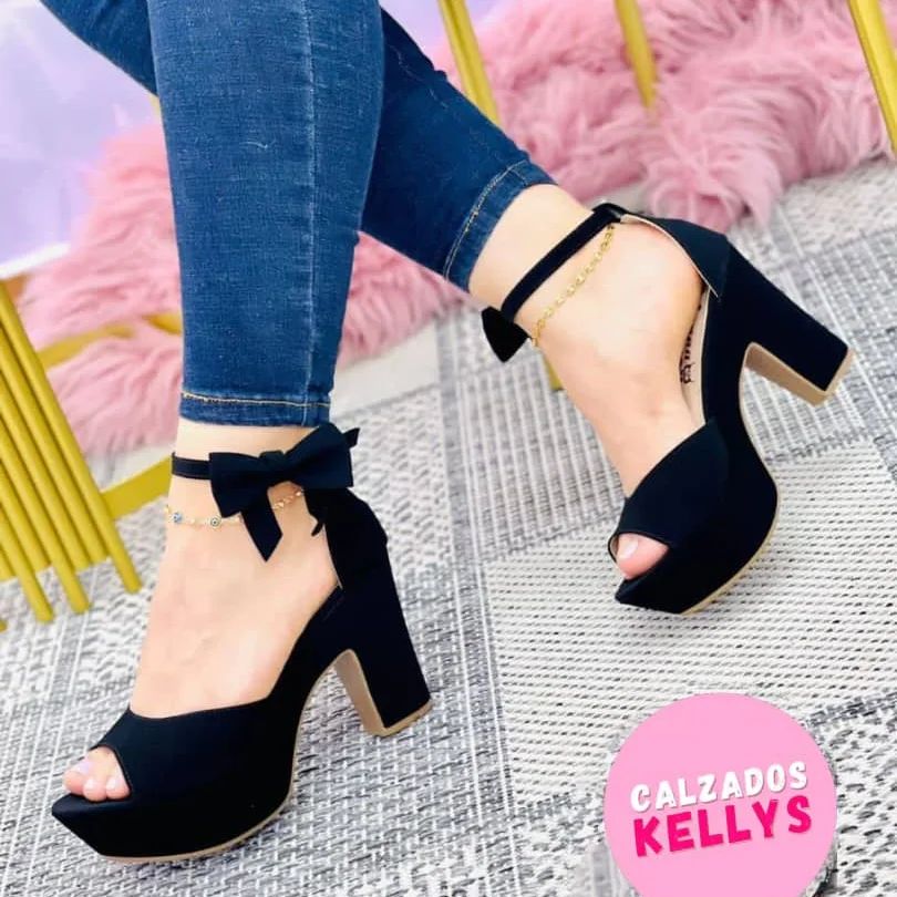 Bowknot Slope Heel Sandals