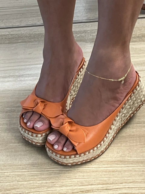 🔥Last Day 49% OFF - Peep Toe Wedge Slippers