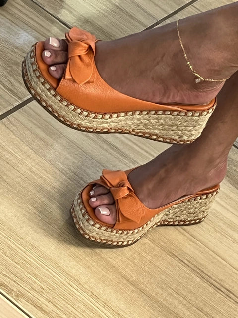 🔥Last Day 49% OFF - Peep Toe Wedge Slippers