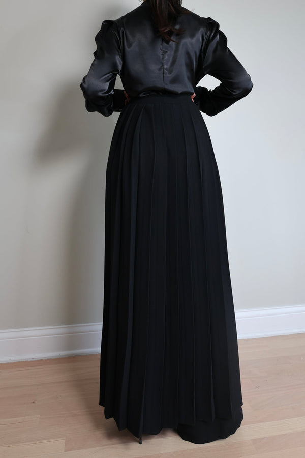 Pleated Overskirt Pants set