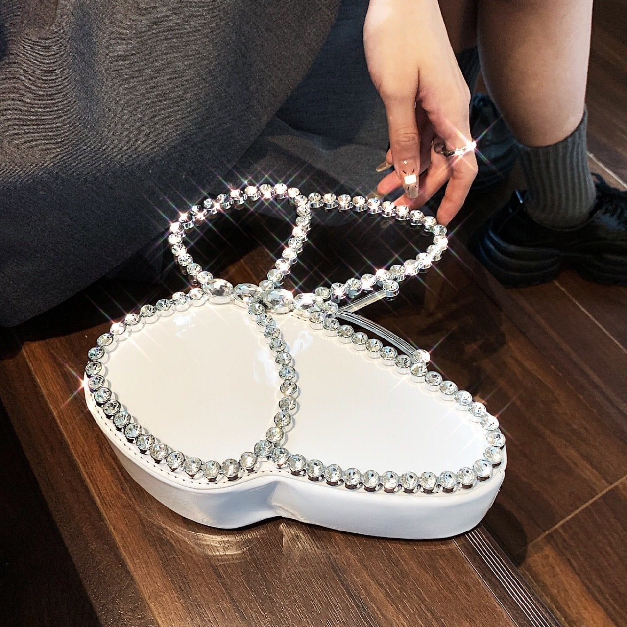 Diamond butterfly bag