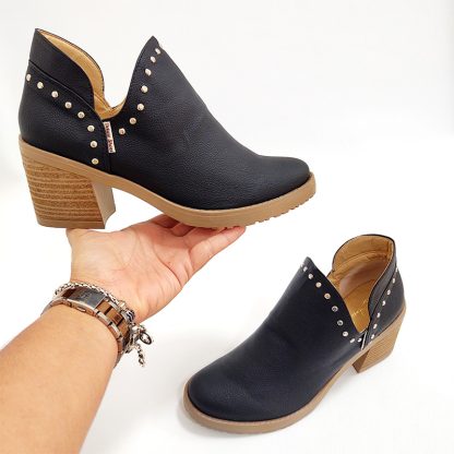 Slope Heel Orthopedic Studded Boots