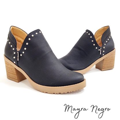 Slope Heel Orthopedic Studded Boots