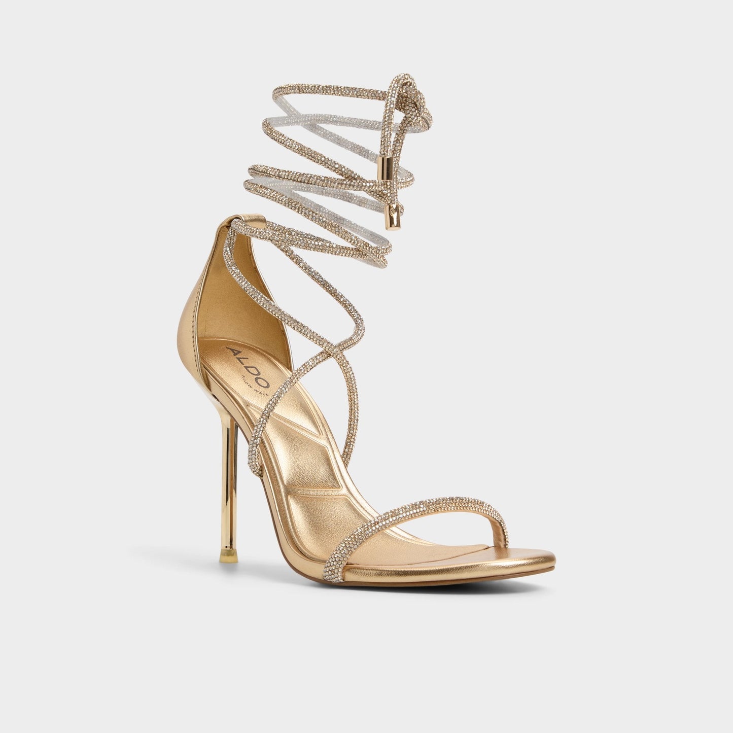 Strappy heeled sandal