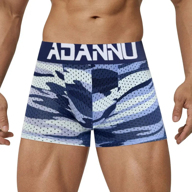 Male Mesh Butt Padded Hip Lifting Shorts