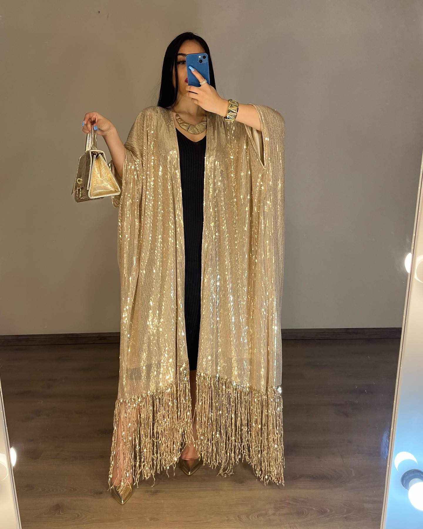 Sparkling long coat