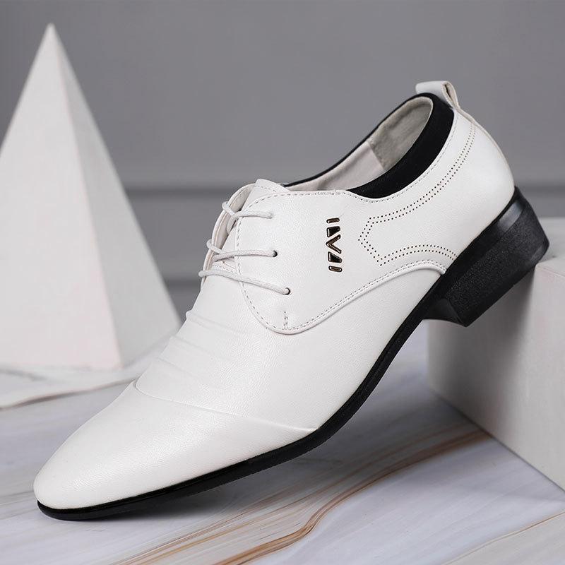 2021 new summer leather shoes men's business shoes