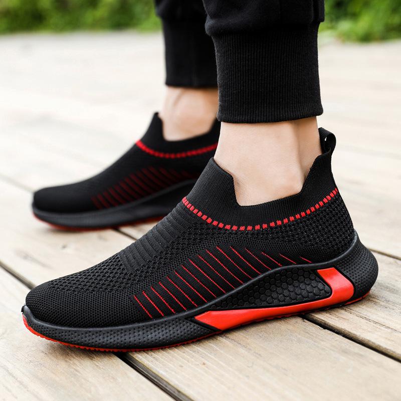 Men's Sneakers Breathable Flying Running Shoes