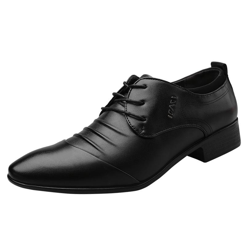 2021 new summer leather shoes men's business shoes