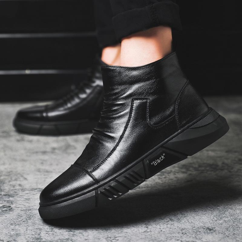 Men's Handmade High Top Business Shoes