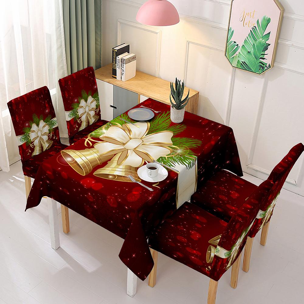Christmas tablecloth chair cover decoration