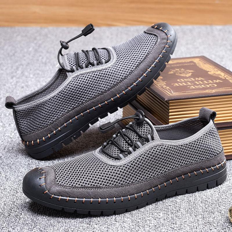 Mesh shoes breathable sports casual shoes hollow men's shoes