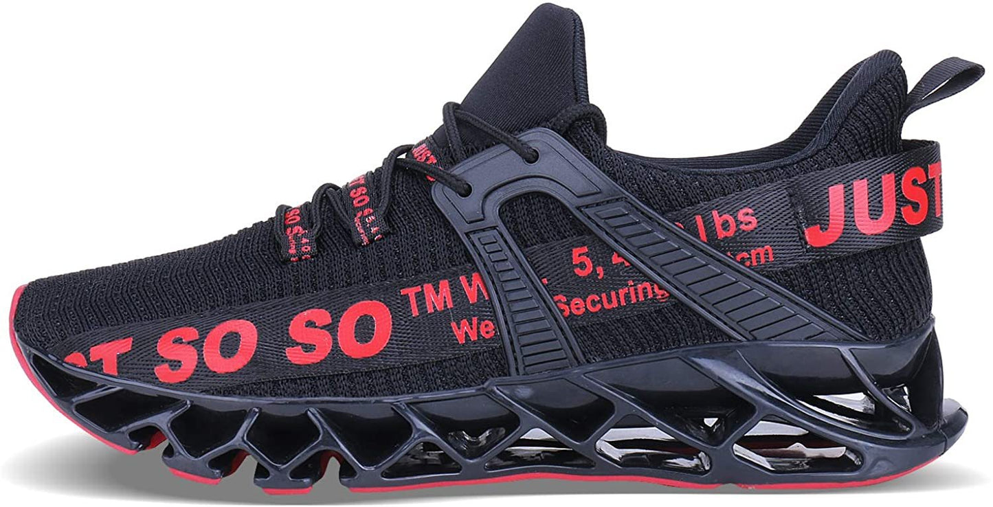 Mens Running Shoes Walking Non Slip Blade Type Sneakers
