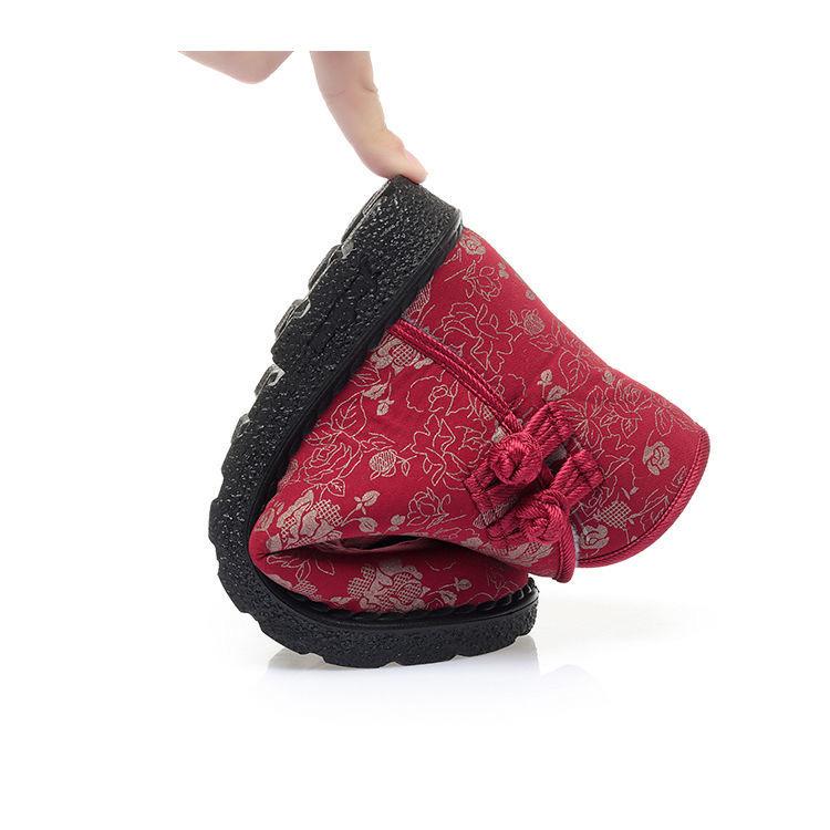 Floral cotton shoes