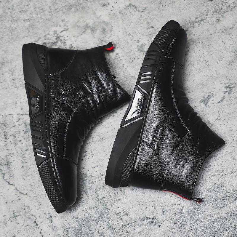 Men's Handmade High Top Business Shoes