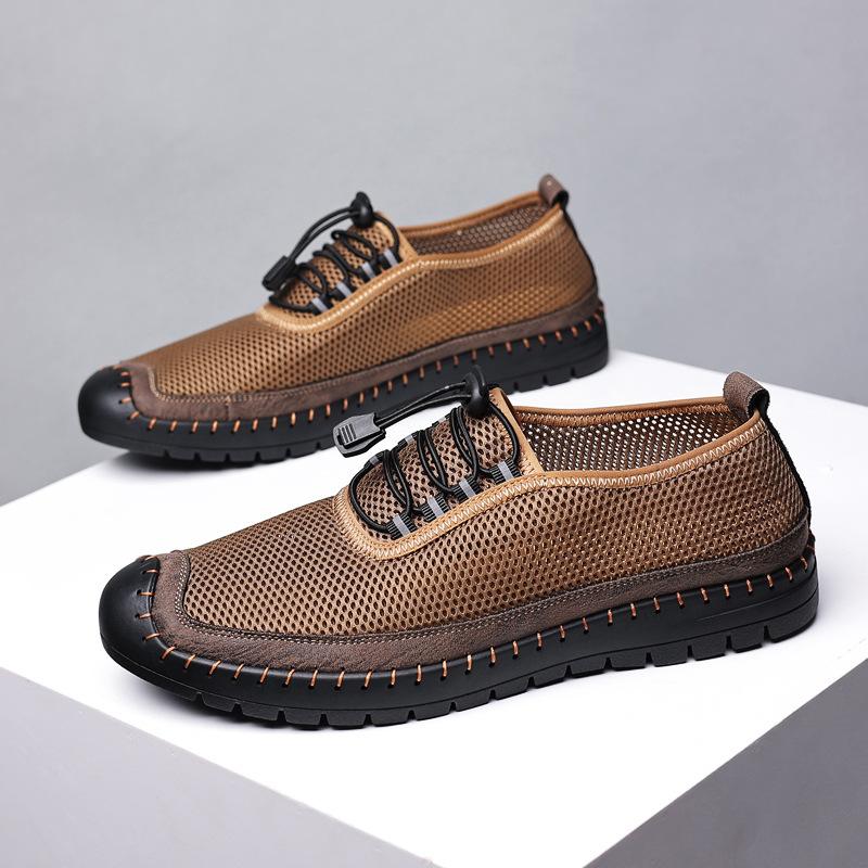Mesh shoes breathable sports casual shoes hollow men's shoes