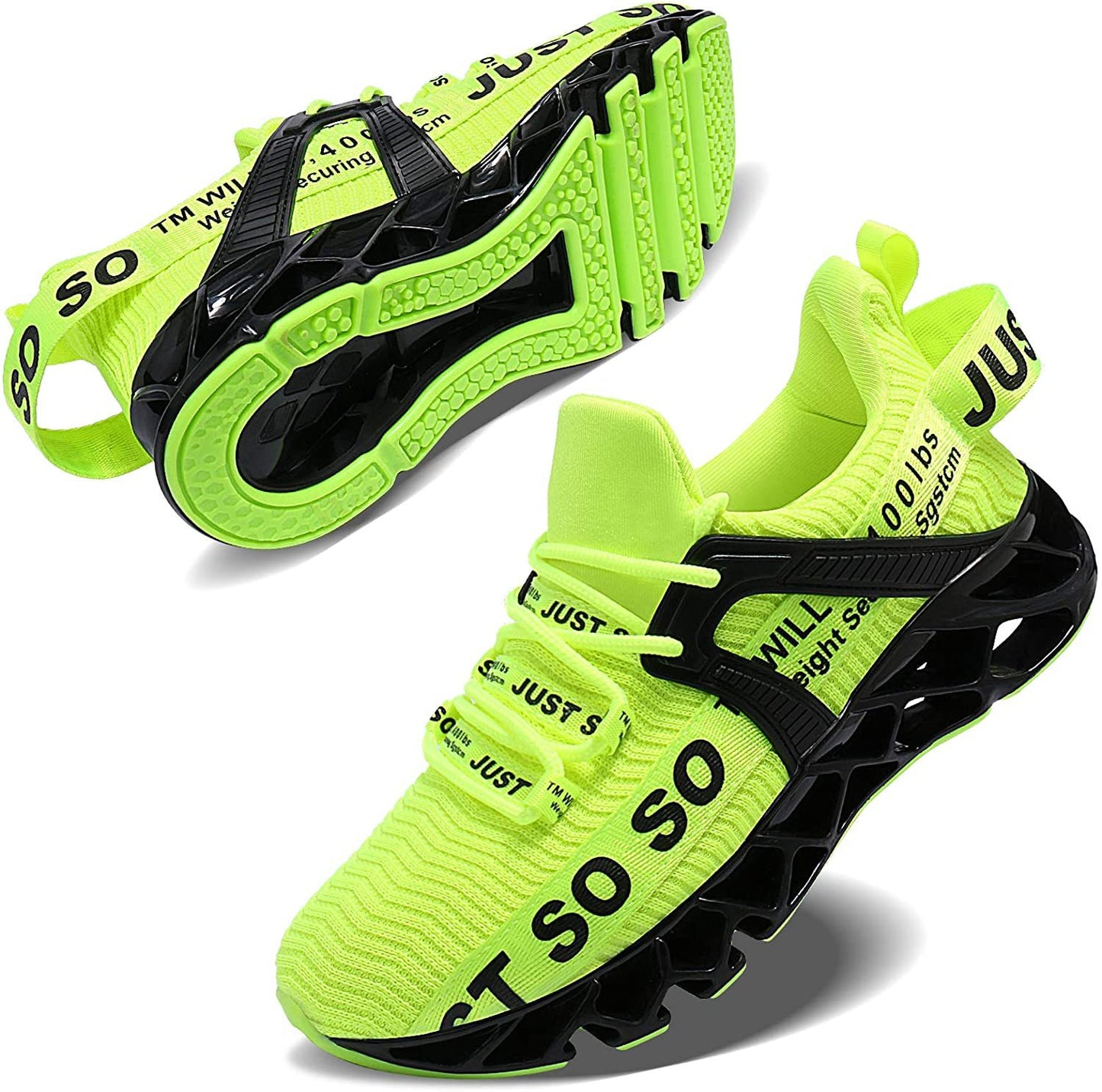 Mens Running Shoes Walking Non Slip Blade Type Sneakers