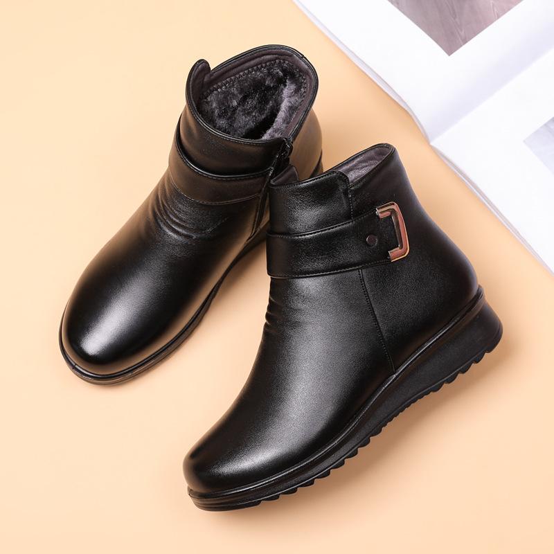 Winter new fleece thickened warm soft bottom cotton boots【Buy 2 Get Free Shipping】