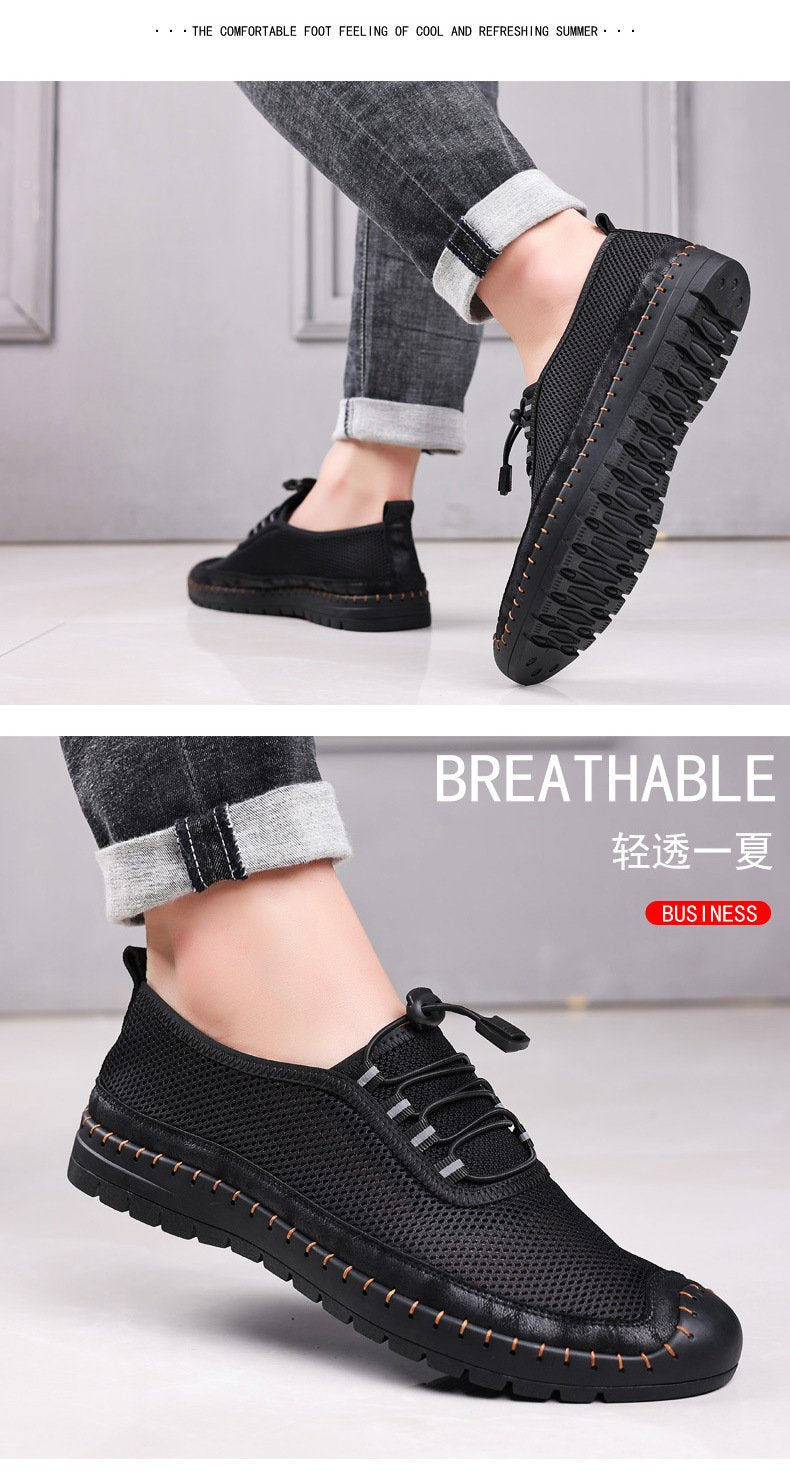Mesh shoes breathable sports casual shoes hollow men's shoes