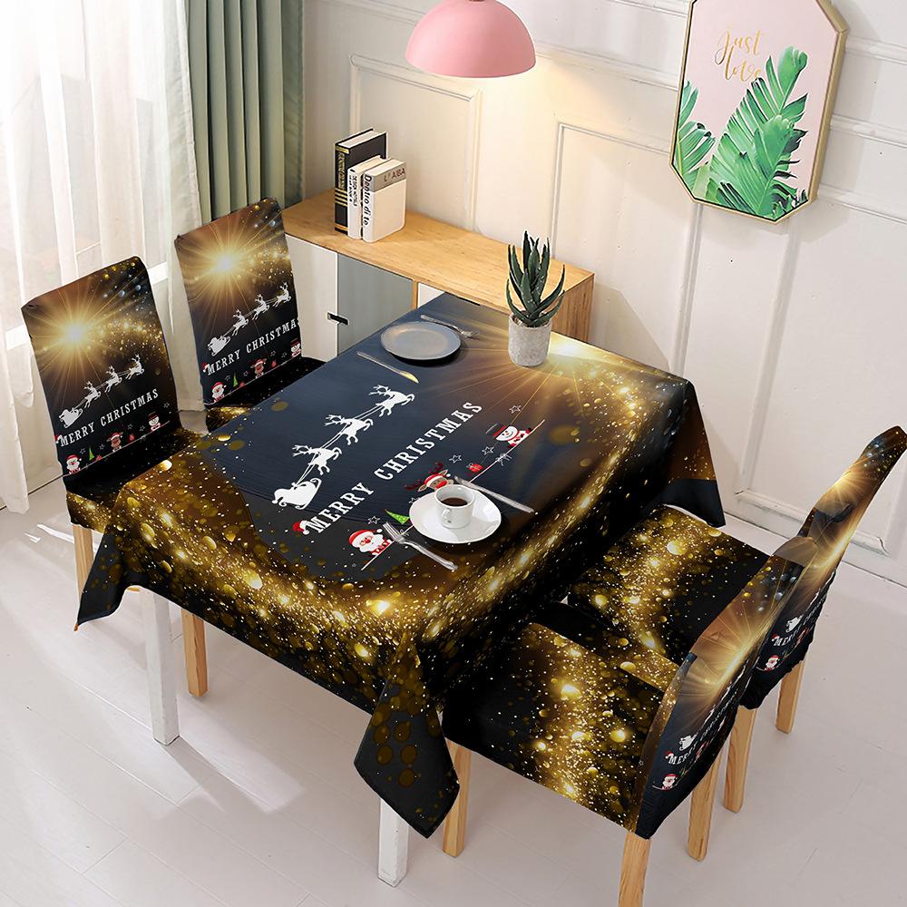 Christmas tablecloth chair cover decoration