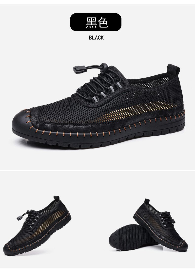 Mesh shoes breathable sports casual shoes hollow men's shoes