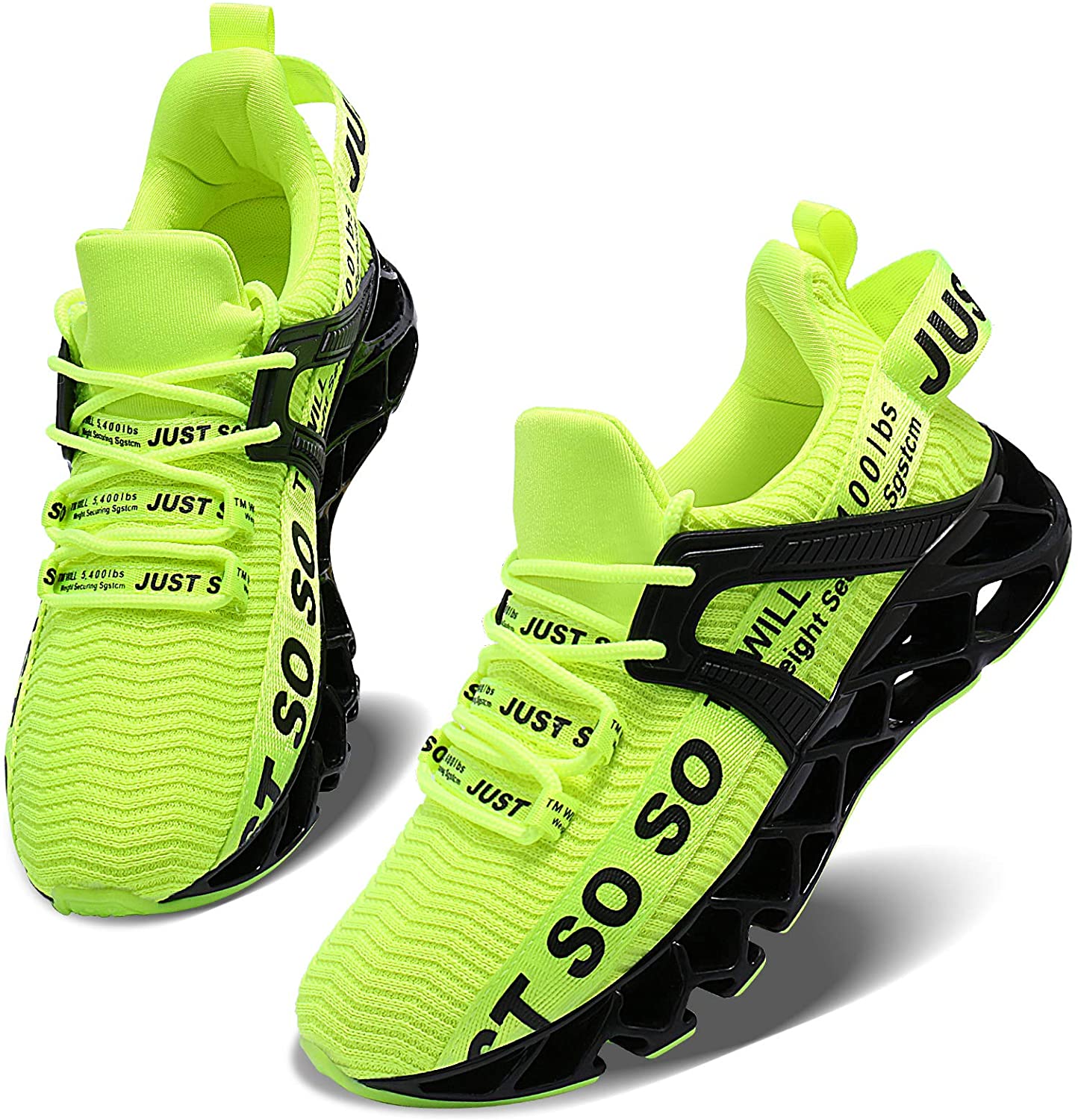Mens Running Shoes Walking Non Slip Blade Type Sneakers