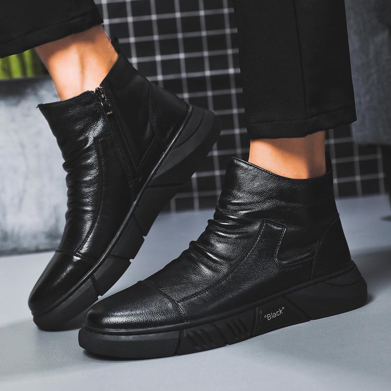 Men's Handmade High Top Business Shoes
