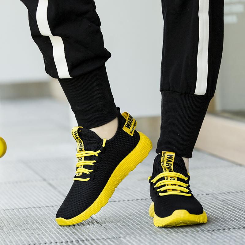 Men Sneakers 2021 New Breathable Lace Up Men Mesh Shoes Fashion Casual No-slip Men Vulcanize Shoes Tenis Masculino
