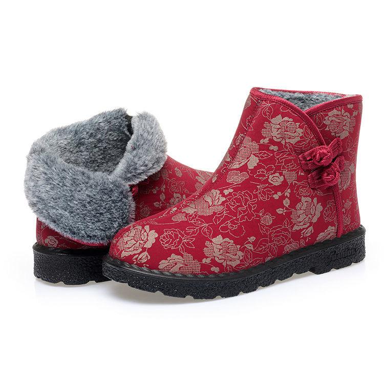 Floral cotton shoes