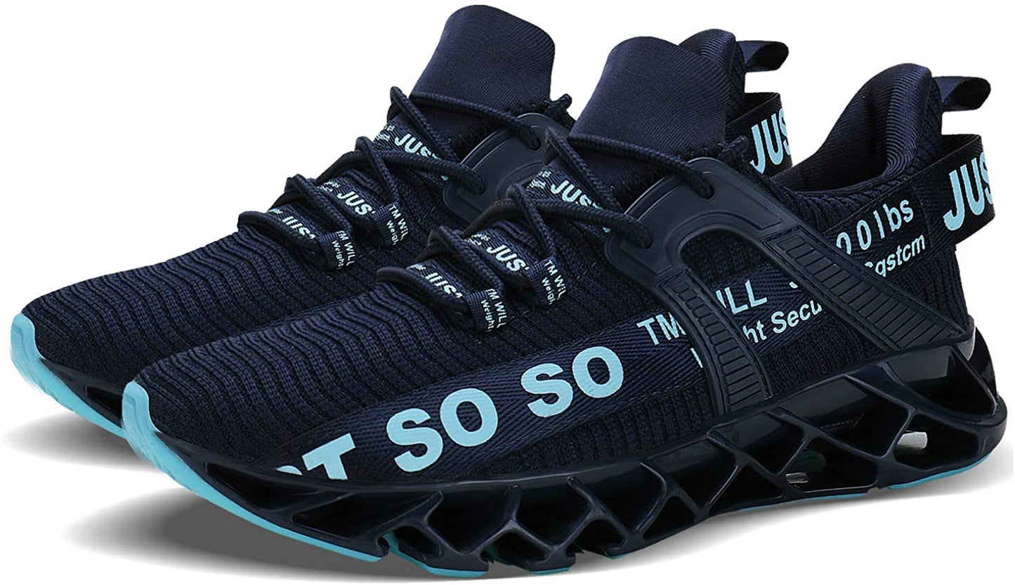 Mens Running Shoes Walking Non Slip Blade Type Sneakers